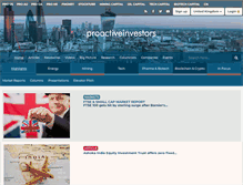 Tablet Screenshot of proactiveinvestors.co.uk